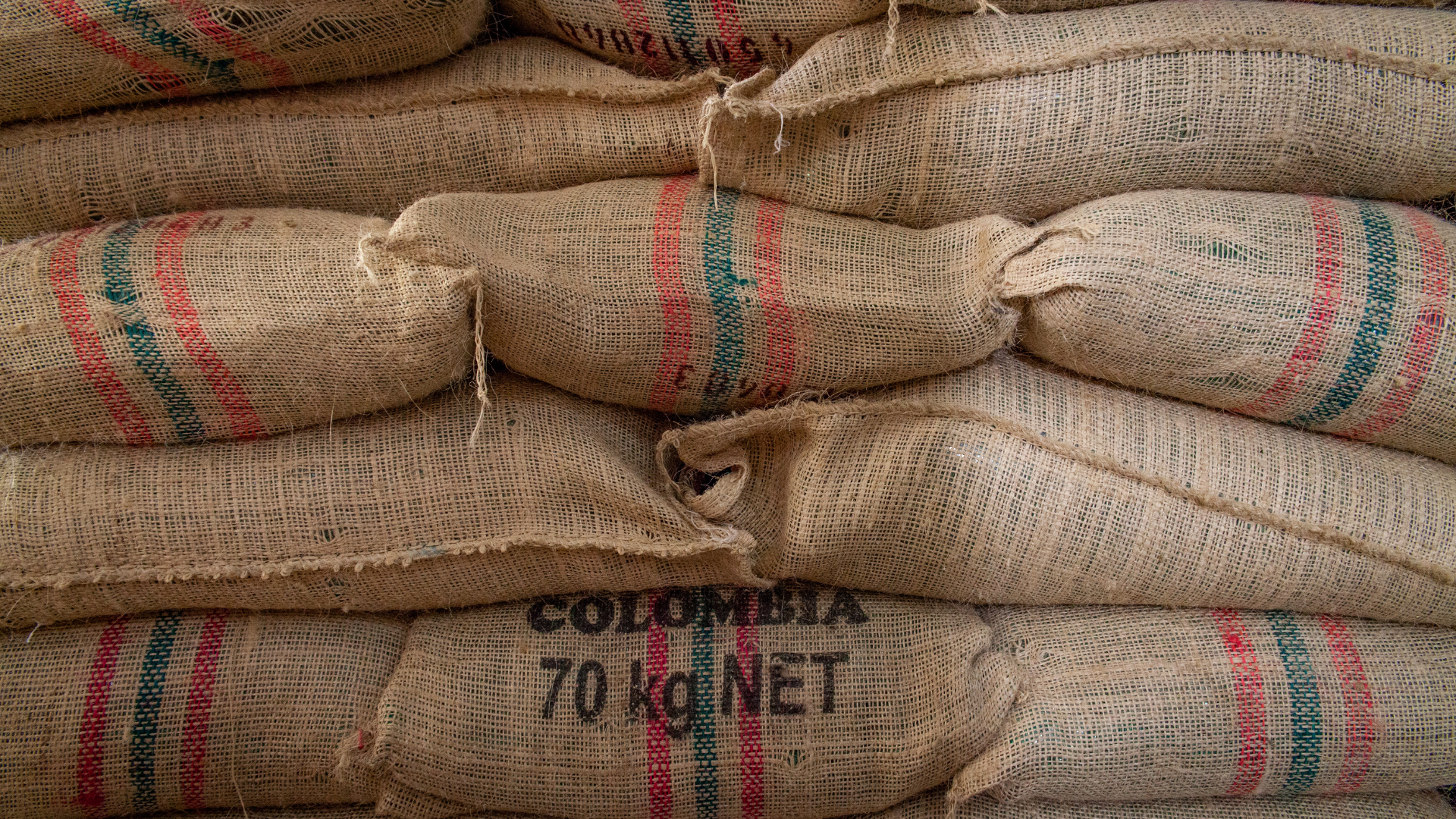 bolsas de café listas para el comercio